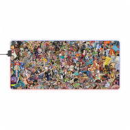 One Piece Monkey D. Luffy, Roronoa Zoro, Sanji, Nico Robin, Tony Tony Chopper RGB LED Mouse Pad (Desk Mat)