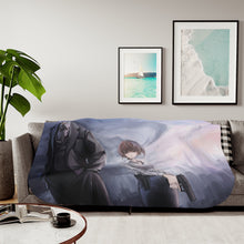 Load image into Gallery viewer, Akane Tsunemori with the the villain Sherpa Blanket
