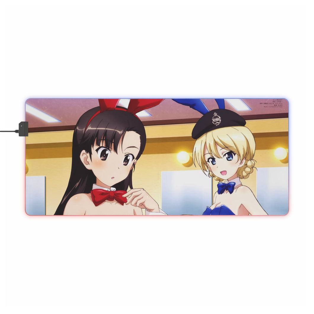 Girls und Panzer RGB LED Mouse Pad (Desk Mat)