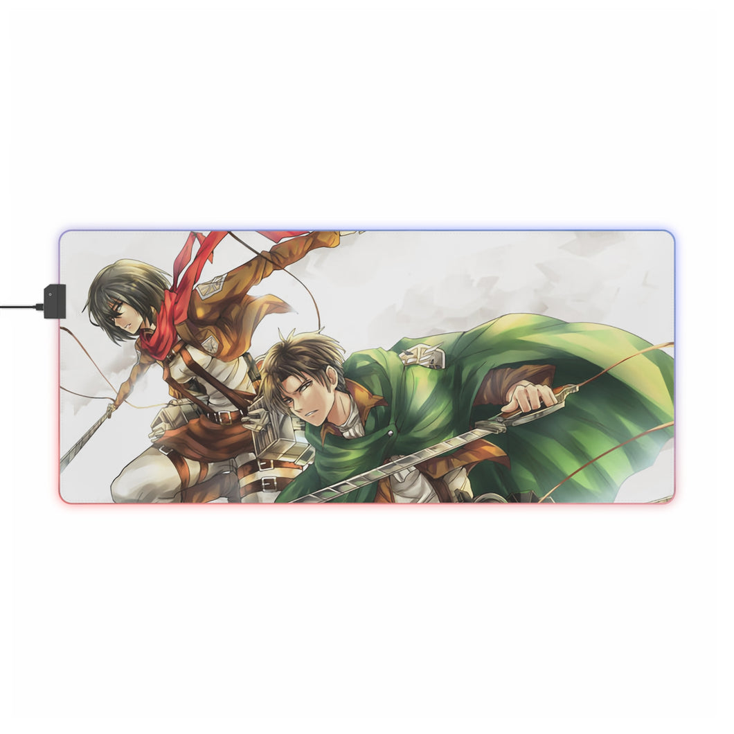 Anime Attack On Titan RGB LED Mouse Pad (Desk Mat)