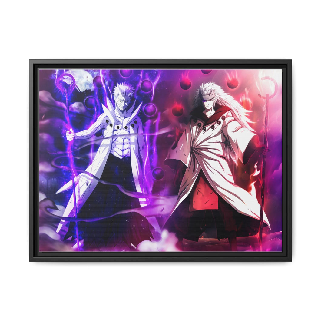 Obito and Madara Uchiha Sage Of Six Paths Canvas Framed Art Print