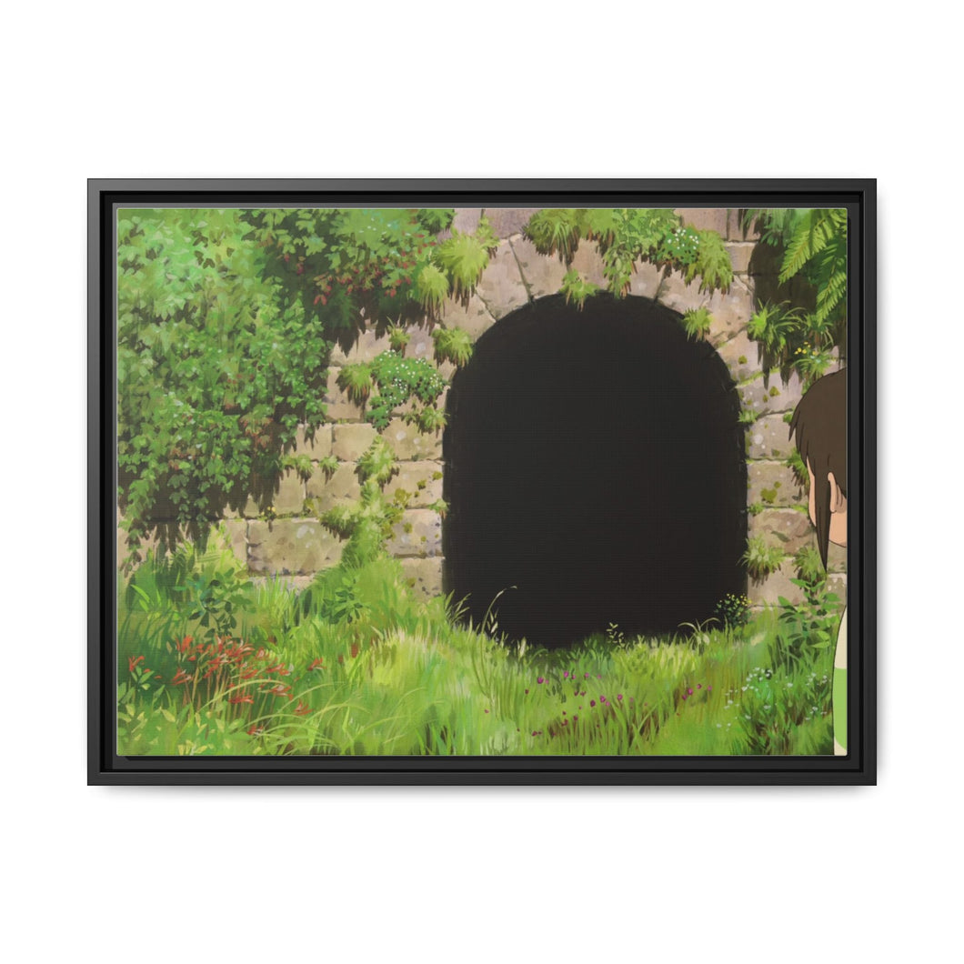 Anime Spirited Awayr Canvas Framed Art Print