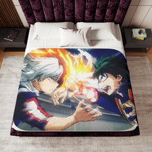 Load image into Gallery viewer, Izuku VS Shoto Sherpa Blanket
