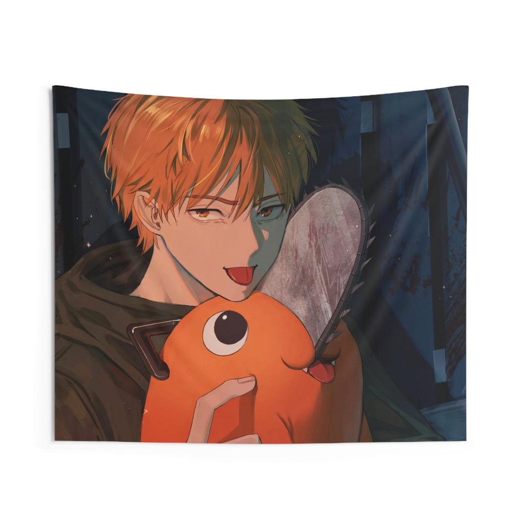 Denji & Pochita Indoor Wall Tapestry