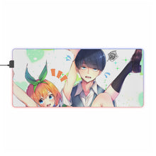 Load image into Gallery viewer, The Quintessential Quintuplets Yotsuba Nakano, Fuutarou Uesugi RGB LED Mouse Pad (Desk Mat)
