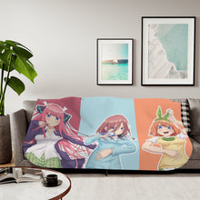 Load image into Gallery viewer, 5Toubun no Hanayome 21:9 Ultrawide Sherpa Blanket
