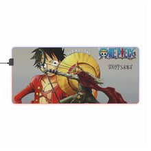 Load image into Gallery viewer, Luffy and Ussop RGB LED Mouse Pad (Desk Mat)
