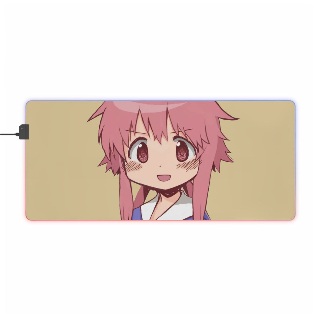 Mirai Nikki Yuno Gasai RGB LED Mouse Pad (Desk Mat)