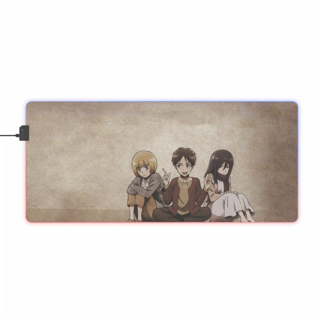 Anime Attack On Titan RGB LED Mouse Pad (Desk Mat)