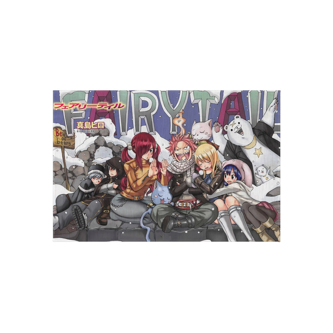 Fairy Tail Natsu Dragneel, Erza Scarlet, Gray Fullbuster, Lucy Heartfilia, Happy Rug