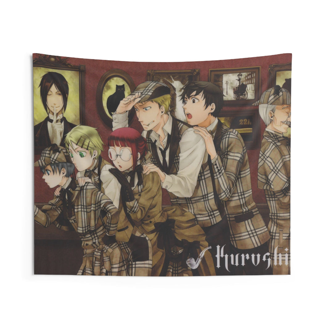 Black Butler Indoor Wall Tapestry