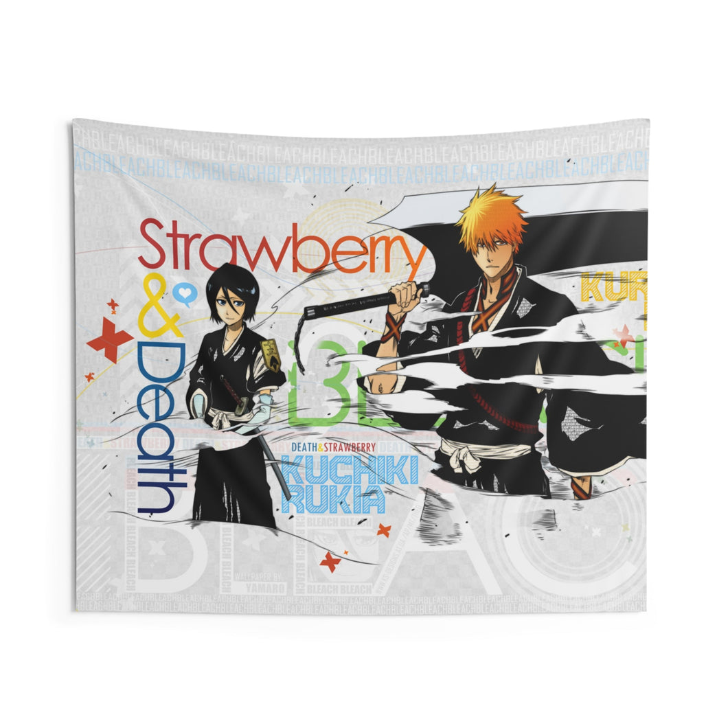 Death & Strawberry Indoor Wall Tapestry
