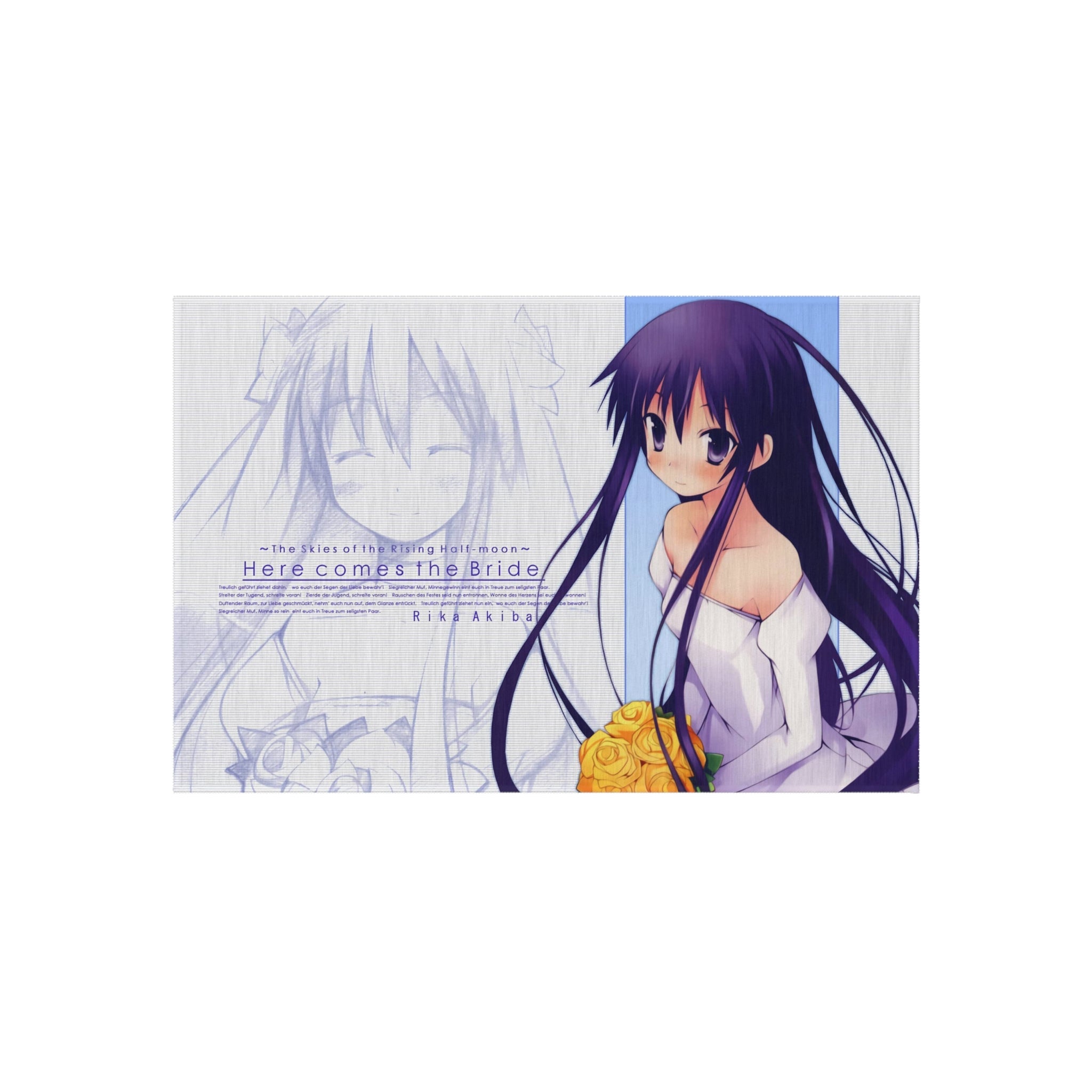 Hanbun no Tsuki ga Noboru Sora Rug