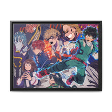 Load image into Gallery viewer, My Hero Academia Izuku Midoriya, Katsuki Bakugou, All Might, Shouta Aizawa, Tsuyu Asui Canvas Framed Art Print
