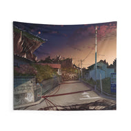 Crazy Noisy Bizarre Town Indoor Wall Tapestry