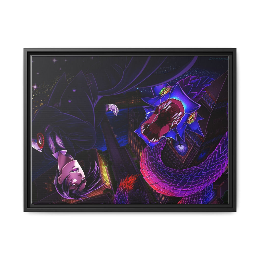 Black Butler Canvas Framed Art Print