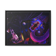 Black Butler Canvas Framed Art Print