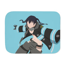 Load image into Gallery viewer, Tamaki Kotatsu from Fire Force Minimalistfor Dekstop Sherpa Blanket
