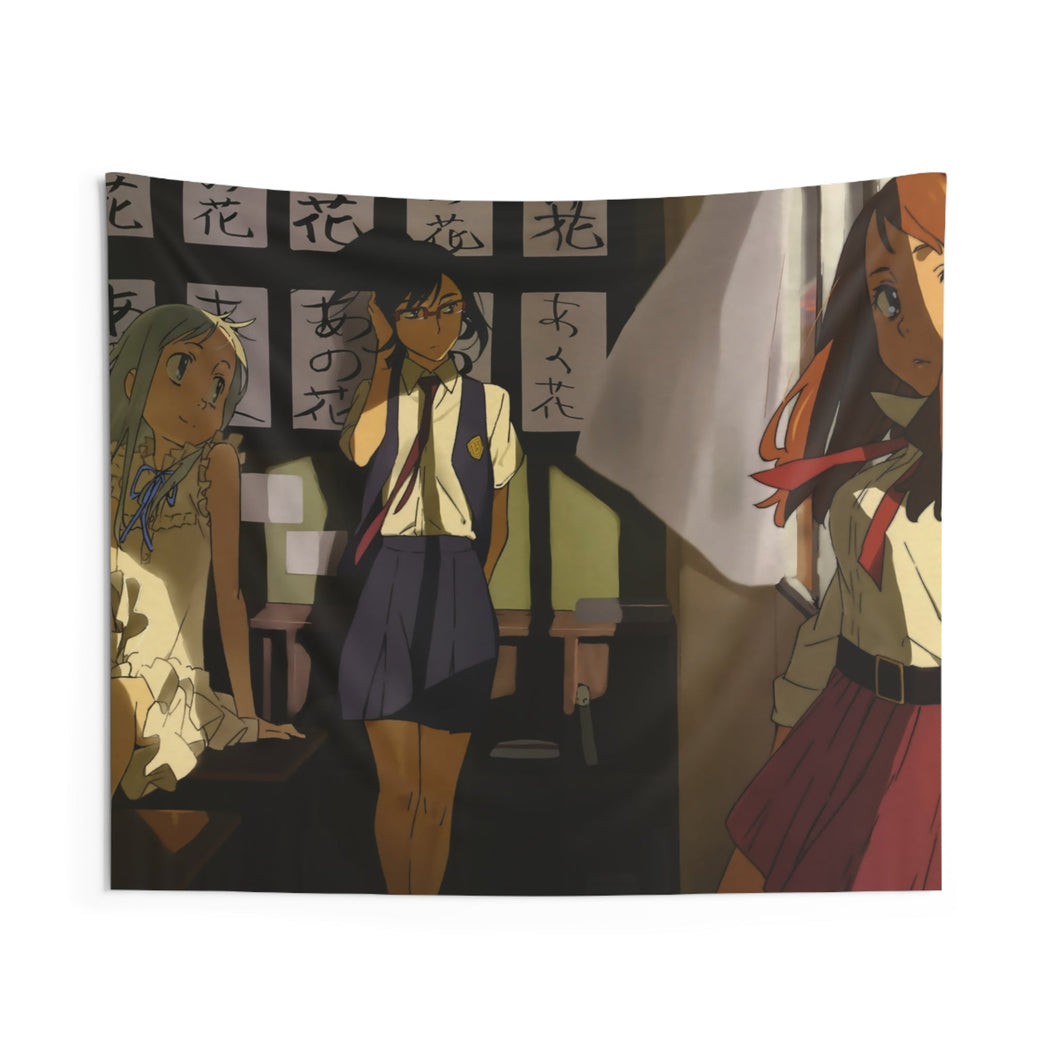Anohana Meiko Honma, Naruko Anjou, Chiriko Tsurumi Indoor Wall Tapestry