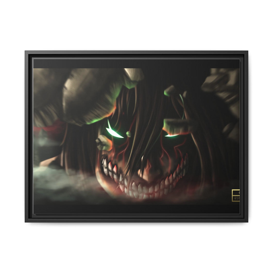 Eren Yeager (Titan) Canvas Framed Art Print