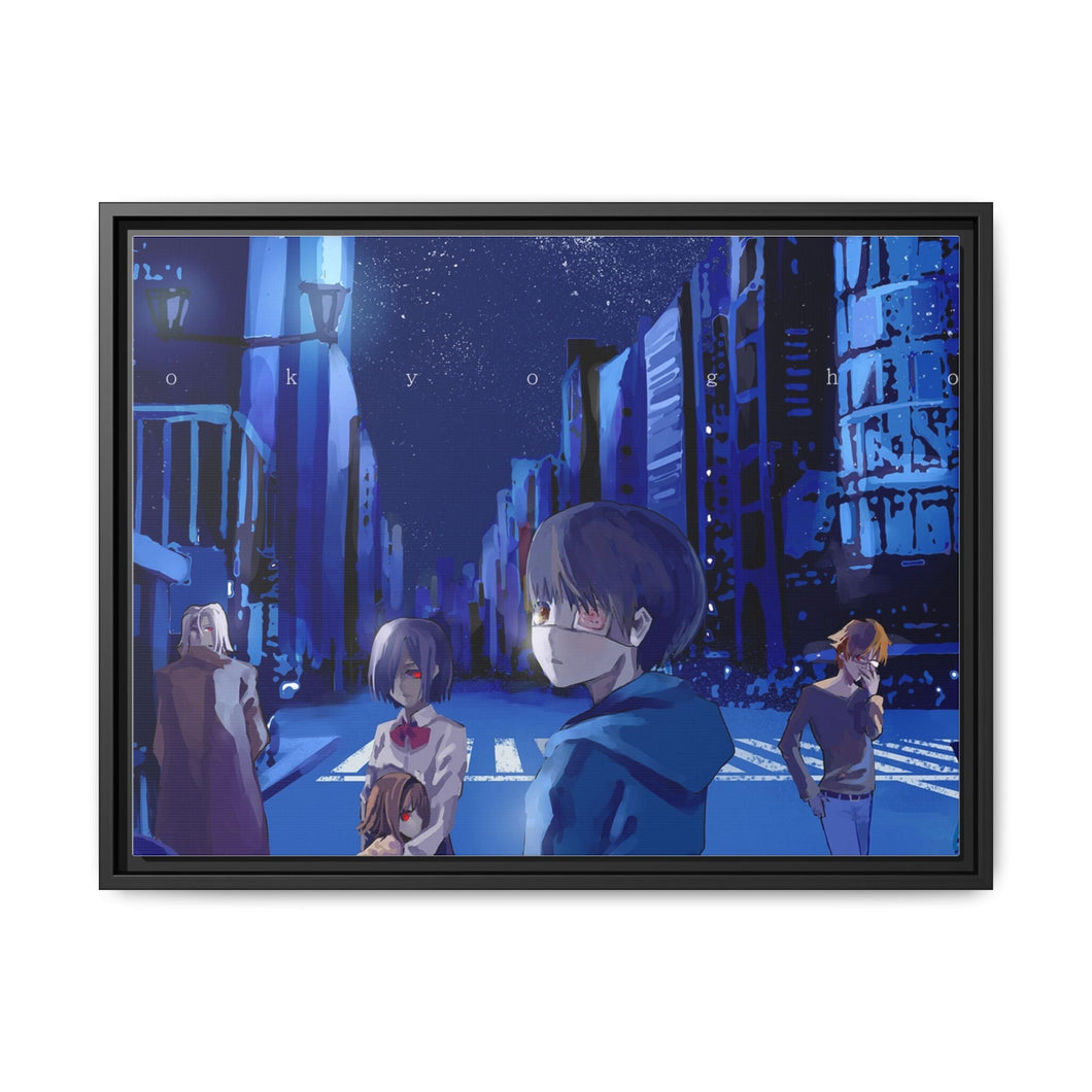 The Tokyo Tea Party Canvas Framed Art Print