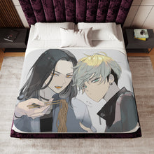 Load image into Gallery viewer, Tokyo Revengers Chifuyu Matsuno, Keisuke Baji Sherpa Blanket
