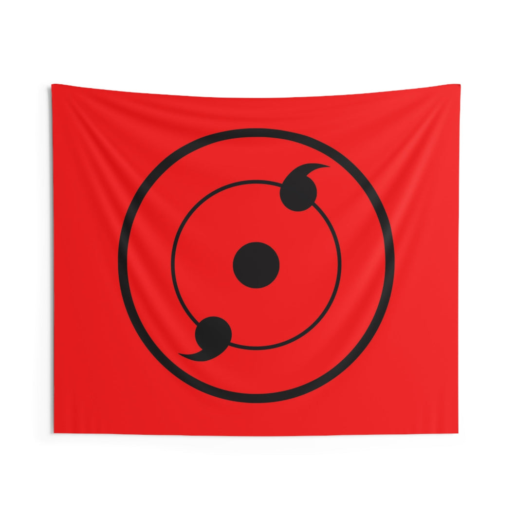 Double Tomoe Sharingan Indoor Wall Tapestry