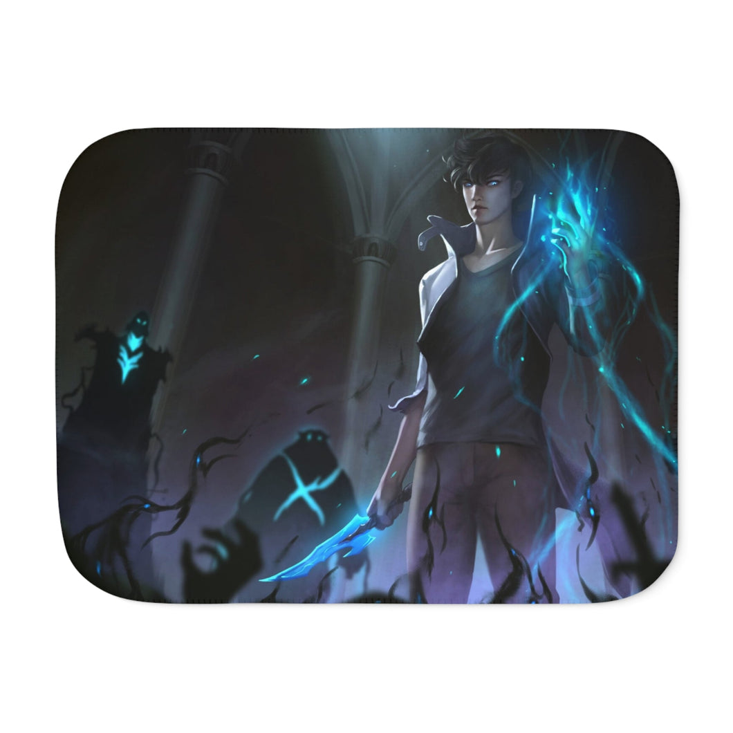 Anime Solo Leveling Sherpa Blanket