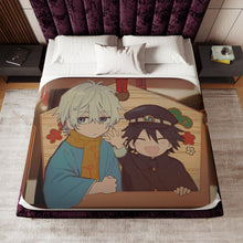 Load image into Gallery viewer, Fukuzawa Yukichi &amp; Ranpo Edogawa Sherpa Blanket
