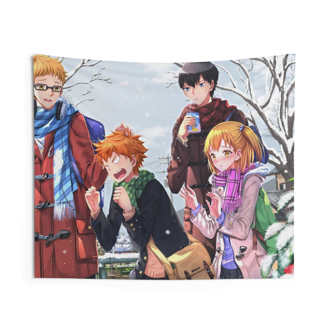 Hinata Shouyou, Kageyama Tobio, Yachi Hitoka Indoor Wall Tapestry