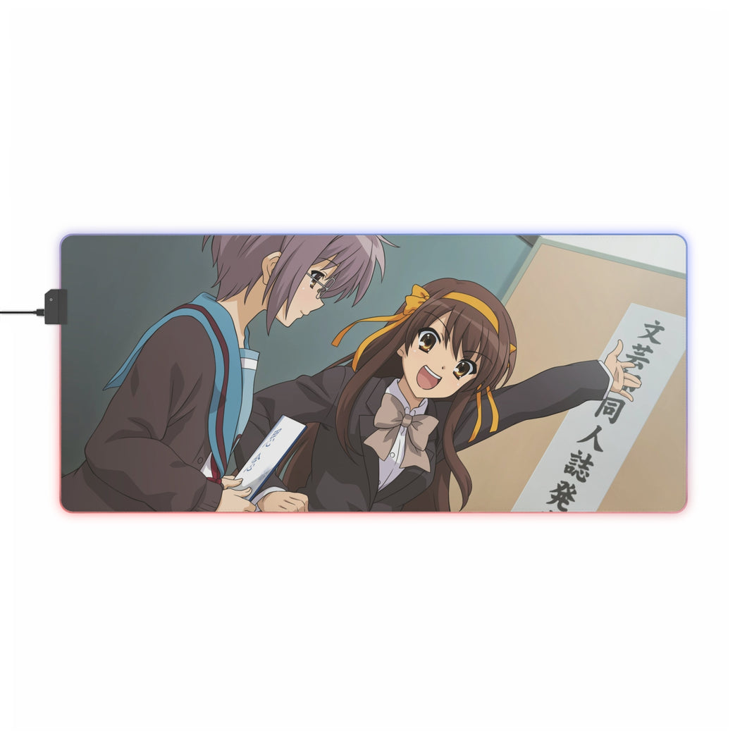 The Melancholy Of Haruhi Suzumiya RGB LED Mouse Pad (Desk Mat)
