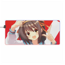 Load image into Gallery viewer, The Melancholy Of Haruhi Suzumiya RGB LED Mouse Pad (Desk Mat)

