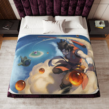 Load image into Gallery viewer, Anime Dragon Ball Sherpa Blanket

