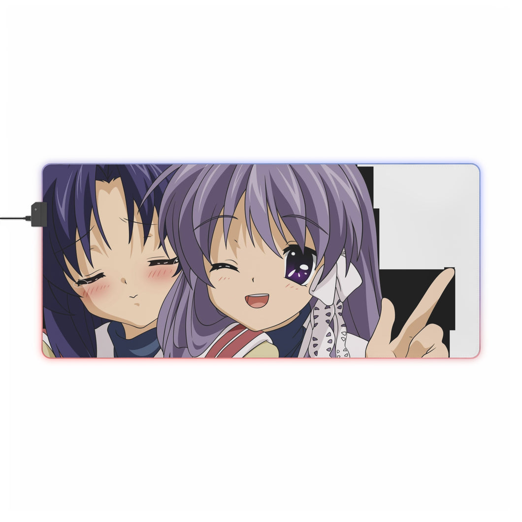 Clannad Kyou Fujibayashi, Kotomi Ichinose RGB LED Mouse Pad (Desk Mat)
