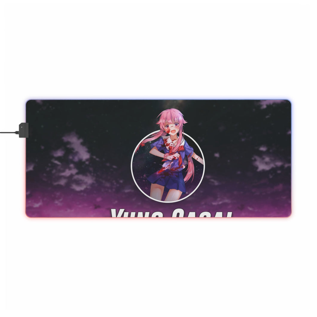 Yuno Gasai RGB LED Mouse Pad (Desk Mat)