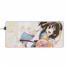 Load image into Gallery viewer, The Melancholy Of Haruhi Suzumiya RGB LED Mouse Pad (Desk Mat)
