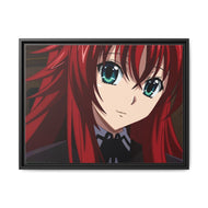 High School DxD Rias Gremory Canvas Framed Art Print