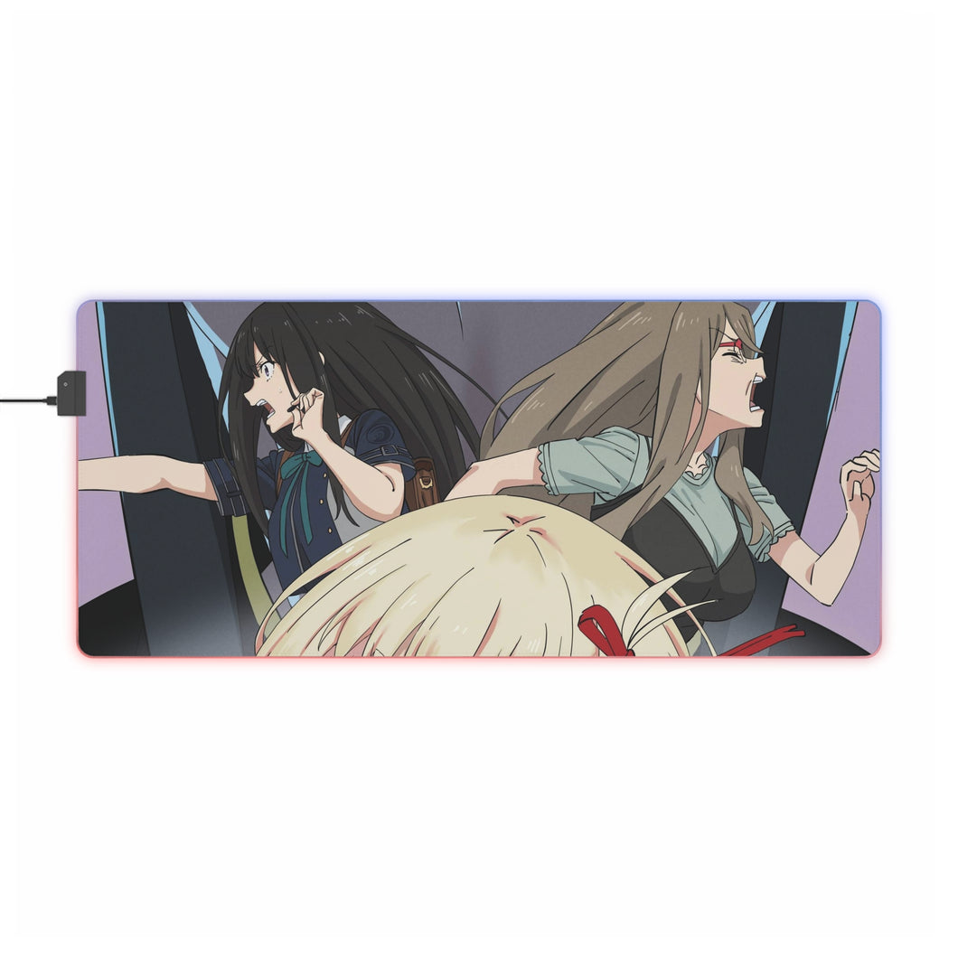 Lycoris Recoil Takina Inoue, Chisato Nishikigi, Mizuki Nakahara RGB LED Mouse Pad (Desk Mat)