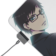 Load image into Gallery viewer, Blue Exorcist RGB LED Mouse Pad (Desk Mat)
