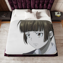 Load image into Gallery viewer, Akane Tsunemori Face Sherpa Blanket
