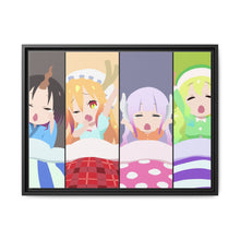 Load image into Gallery viewer, Miss Kobayashi&#39;s Dragon Maid Kanna Kamui, Elma, Kobayashi San Chi No Maid Dragon, Quetzalcoatl, Tohru Canvas Framed Art Print
