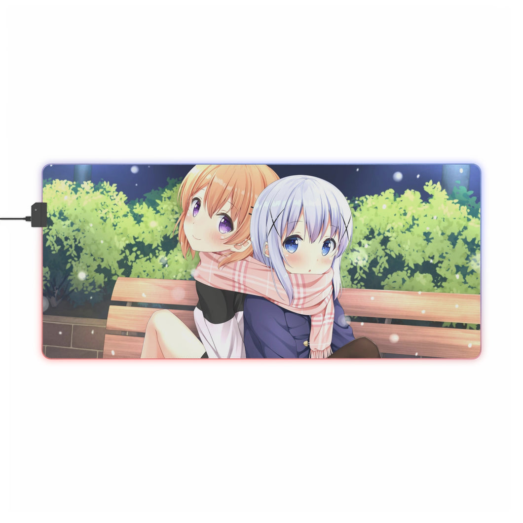 Is The Order A Rabbit? RGB LED Mouse Pad (Desk Mat)