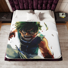 Load image into Gallery viewer, My Hero Academia Izuku Midoriya Sherpa Blanket

