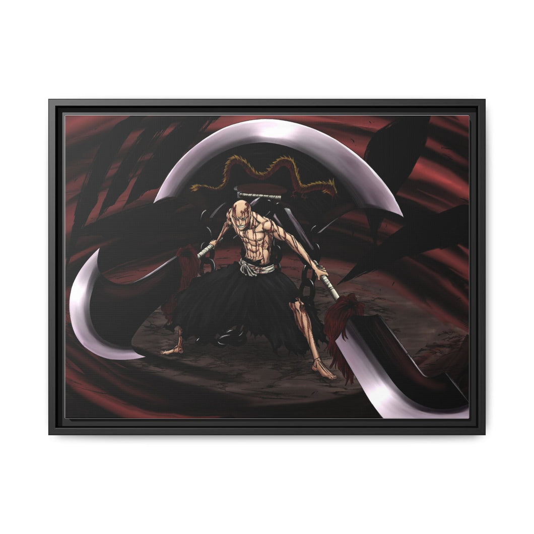 Ikkaku's Bankai Canvas Framed Art Print
