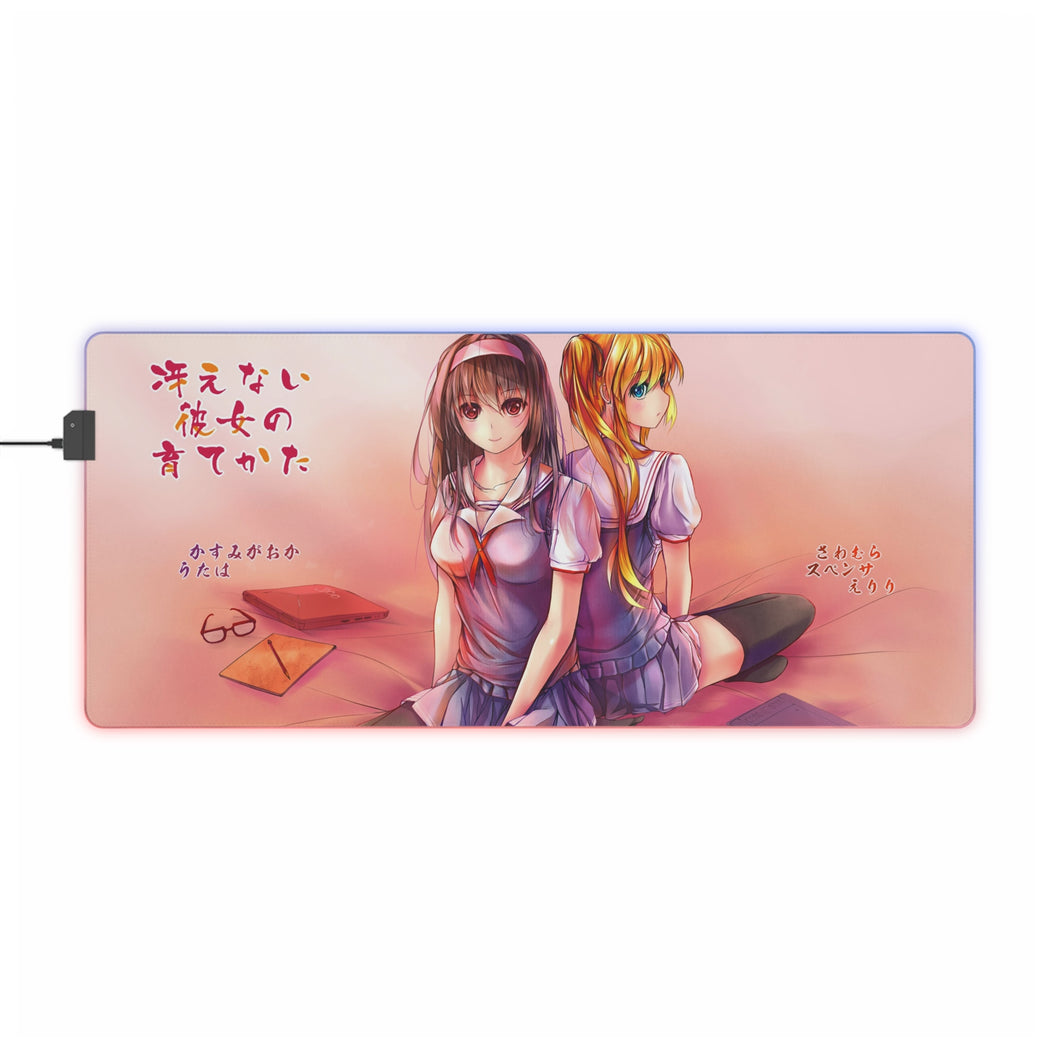 Saekano: How To Raise A Boring Girlfriend RGB LED Mouse Pad (Desk Mat)