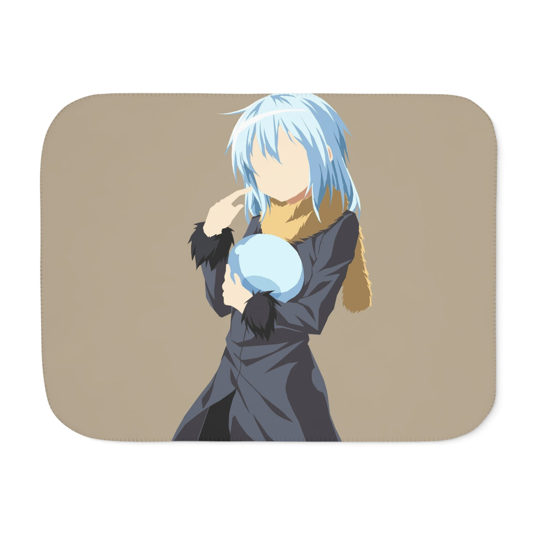 Rimuru Tempest in human form and in slime form minimalist Sherpa Blanket