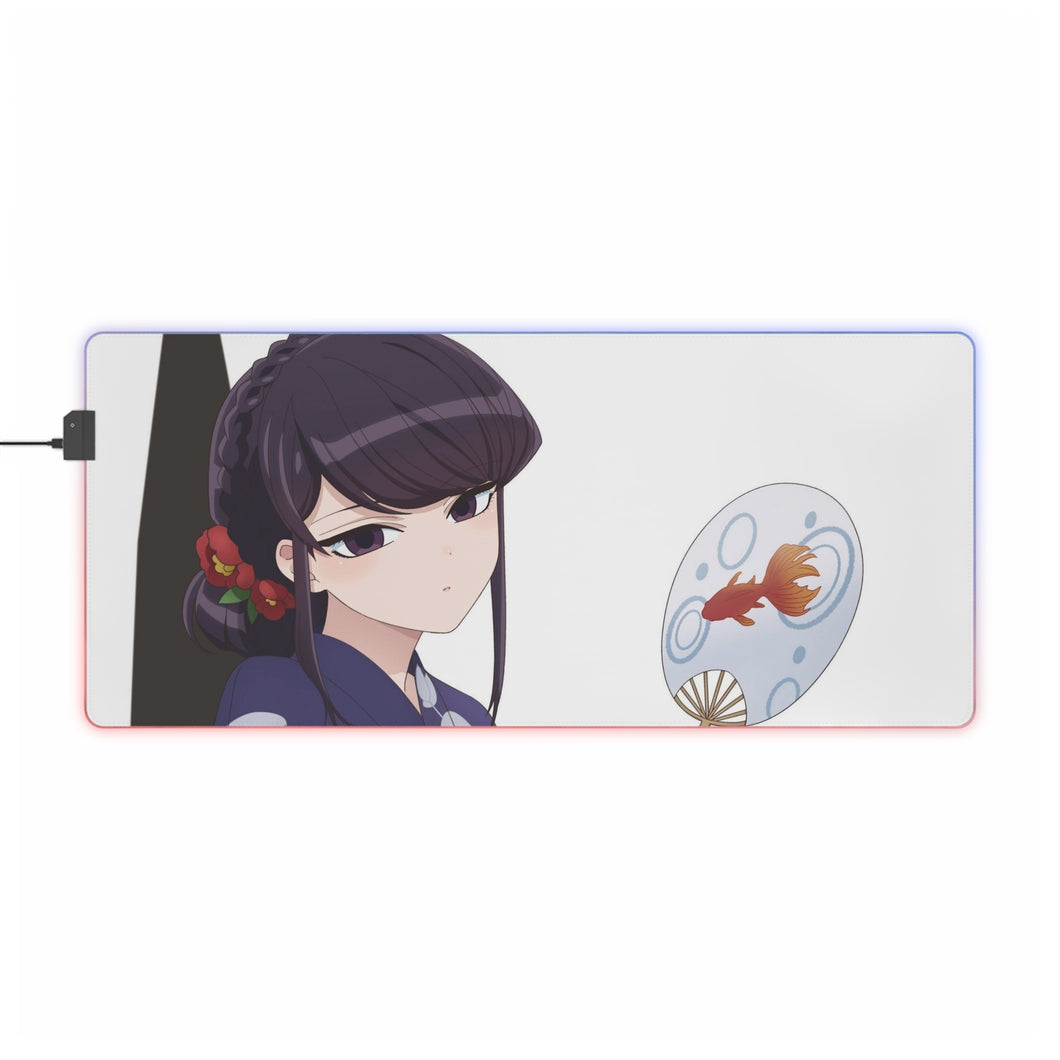 Komi Can't Communicate Komi Shouko RGB LED Mouse Pad (Desk Mat)