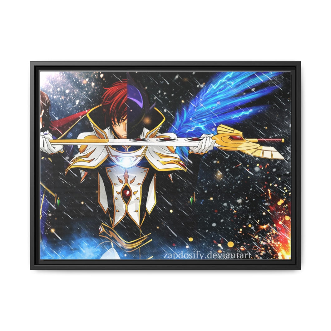 Follow the code Canvas Framed Art Print