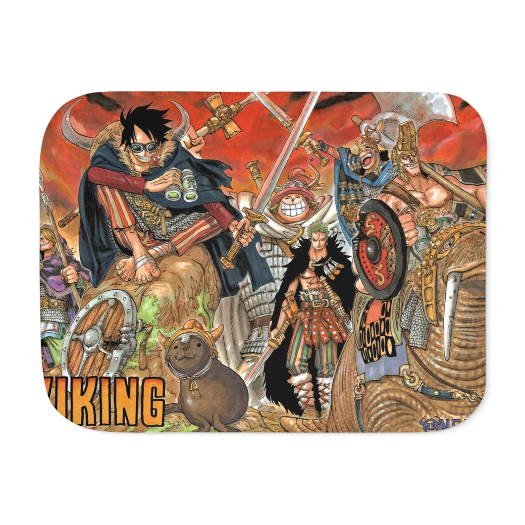 One Piece Monkey D. Luffy, Roronoa Zoro, Sanji, Tony Tony Chopper, Usopp Sherpa Blanket