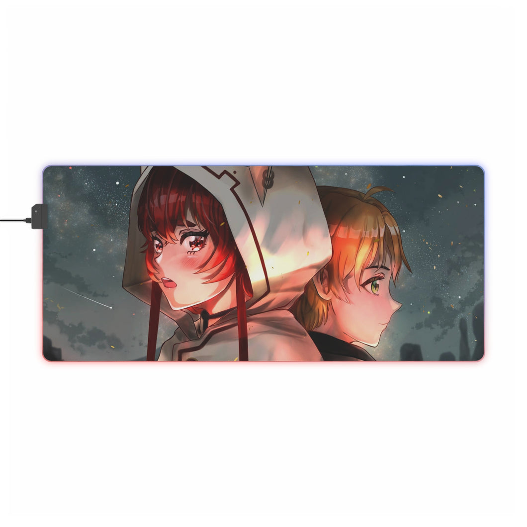Mushoku Tensei: Jobless Reincarnation Rudeus Greyrat, Eris Boreas Greyrat RGB LED Mouse Pad (Desk Mat)